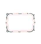 淡いカラーのフレーム集【アレンジ可能】（個別スタンプ：38）