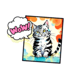 ねこ（コミック風イラスト）（個別スタンプ：1）