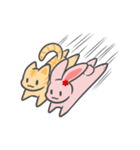 組み合わせ自由！アレンジ用うさにぎちゃん（個別スタンプ：26）