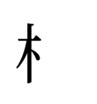 組み合わせ 漢字スタンプ 1（個別スタンプ：4）