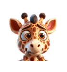 キリンの笑い集団 (Giraffe Giggle Gang)（個別スタンプ：3）