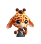 キリンの笑い集団 (Giraffe Giggle Gang)（個別スタンプ：7）