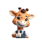 キリンの笑い集団 (Giraffe Giggle Gang)（個別スタンプ：8）