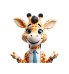 キリンの笑い集団 (Giraffe Giggle Gang)（個別スタンプ：9）