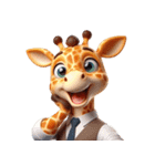 キリンの笑い集団 (Giraffe Giggle Gang)（個別スタンプ：10）