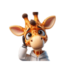 キリンの笑い集団 (Giraffe Giggle Gang)（個別スタンプ：16）