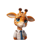 キリンの笑い集団 (Giraffe Giggle Gang)（個別スタンプ：18）