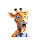 キリンの笑い集団 (Giraffe Giggle Gang)（個別スタンプ：19）