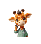 キリンの笑い集団 (Giraffe Giggle Gang)（個別スタンプ：27）