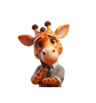 キリンの笑い集団 (Giraffe Giggle Gang)（個別スタンプ：35）