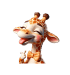 キリンの笑い集団 (Giraffe Giggle Gang)（個別スタンプ：38）