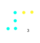 おしゃカワ点字（数字）（個別スタンプ：3）