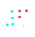 おしゃカワ点字（数字）（個別スタンプ：6）