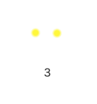 おしゃカワ点字（数字）（個別スタンプ：14）