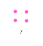 おしゃカワ点字（数字）（個別スタンプ：18）