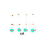 おしゃカワ点字（ひらがなのア〜ハ行）（個別スタンプ：32）