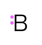 おしゃカワ点字（アルファベット）（個別スタンプ：2）