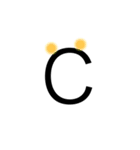 おしゃカワ点字（アルファベット）（個別スタンプ：3）