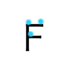 おしゃカワ点字（アルファベット）（個別スタンプ：6）