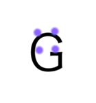 おしゃカワ点字（アルファベット）（個別スタンプ：7）