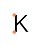 おしゃカワ点字（アルファベット）（個別スタンプ：11）