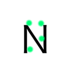 おしゃカワ点字（アルファベット）（個別スタンプ：14）