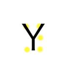 おしゃカワ点字（アルファベット）（個別スタンプ：25）