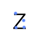 おしゃカワ点字（アルファベット）（個別スタンプ：26）