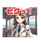 可愛い女性鉄道車掌（個別スタンプ：12）