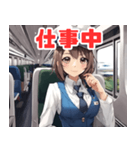 可愛い女性鉄道車掌2（個別スタンプ：23）