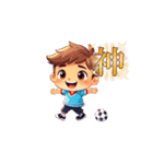 サッカー好きな男の子（個別スタンプ：22）