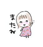 そばかすつけた女の子（個別スタンプ：5）