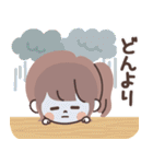 モノトーンPonyちゃん・梅雨（個別スタンプ：34）