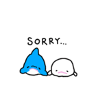 白イルカと仲間達（個別スタンプ：26）