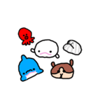 白イルカと仲間達（個別スタンプ：32）