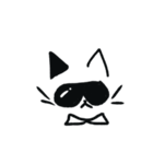 モノクロひと癖ねこ（個別スタンプ：7）