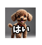かわいいトイプードルと悲しいトイプードル（個別スタンプ：17）
