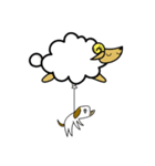 イヌ風船（個別スタンプ：2）
