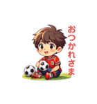 サッカー好きな男の子用（個別スタンプ：14）