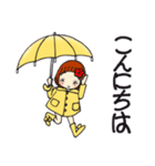 ひま子ちゃん625大人女子の雨模様スタンプ（個別スタンプ：2）