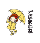 ひま子ちゃん625大人女子の雨模様スタンプ（個別スタンプ：40）