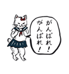 志保ちゃん(無理矢理二足歩行猫)（個別スタンプ：17）