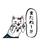 志保ちゃん(無理矢理二足歩行猫)（個別スタンプ：36）