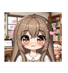 フリー子ちゃんの感情スタンプ（個別スタンプ：4）