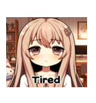フリー子ちゃんの感情スタンプ（個別スタンプ：6）