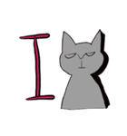 ネイティヴになりたかった猫さん（個別スタンプ：4）