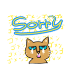 ネイティヴになりたかった猫さん（個別スタンプ：9）