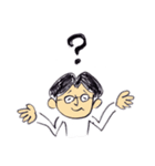 MeganeOjisan Stamp（個別スタンプ：9）