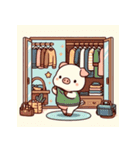 かわいい豚の日常スタンプ（個別スタンプ：17）