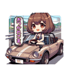 毎日使える旧車娘のLINEスタンプ（個別スタンプ：2）